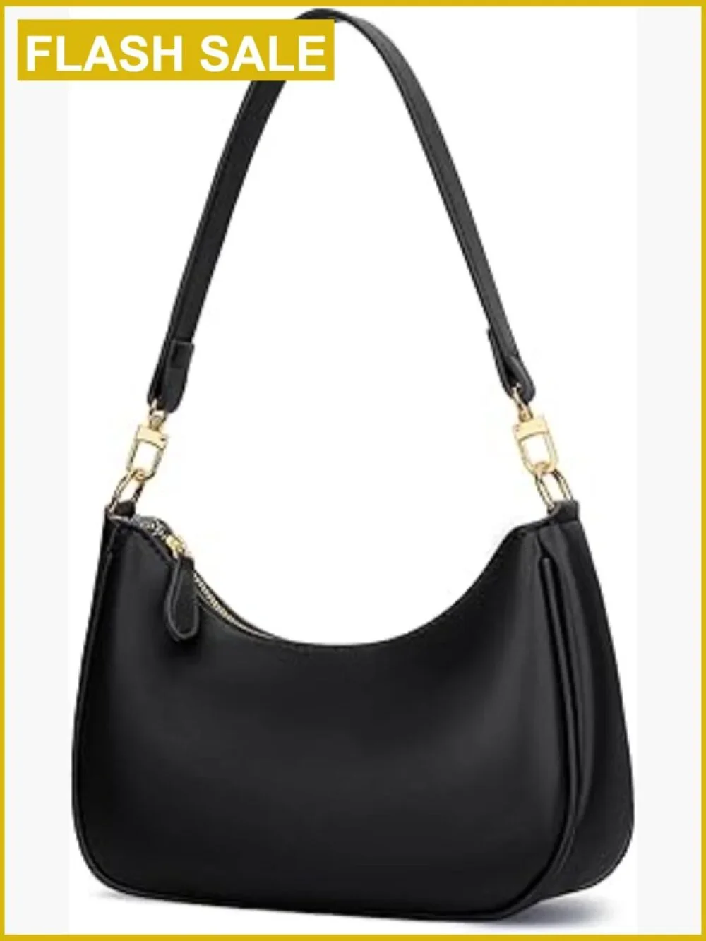 Cute Hobo Shoulder Bag Women PU Leather Purses Handbags Gold Chain Clutch Tote